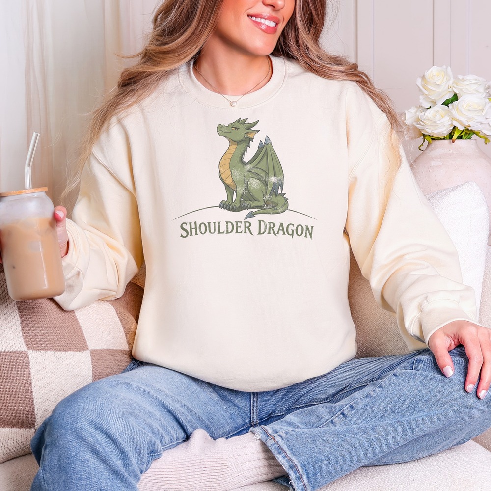 Shoulder Dragon Perched and Proud Sweatshirt